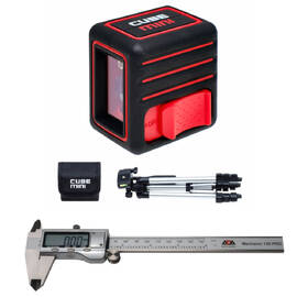 Лазерный уровень ADA CUBE MINI Professional Edition + Штангенциркуль цифровой ADA Mechanic 150 PRO — Фото 1