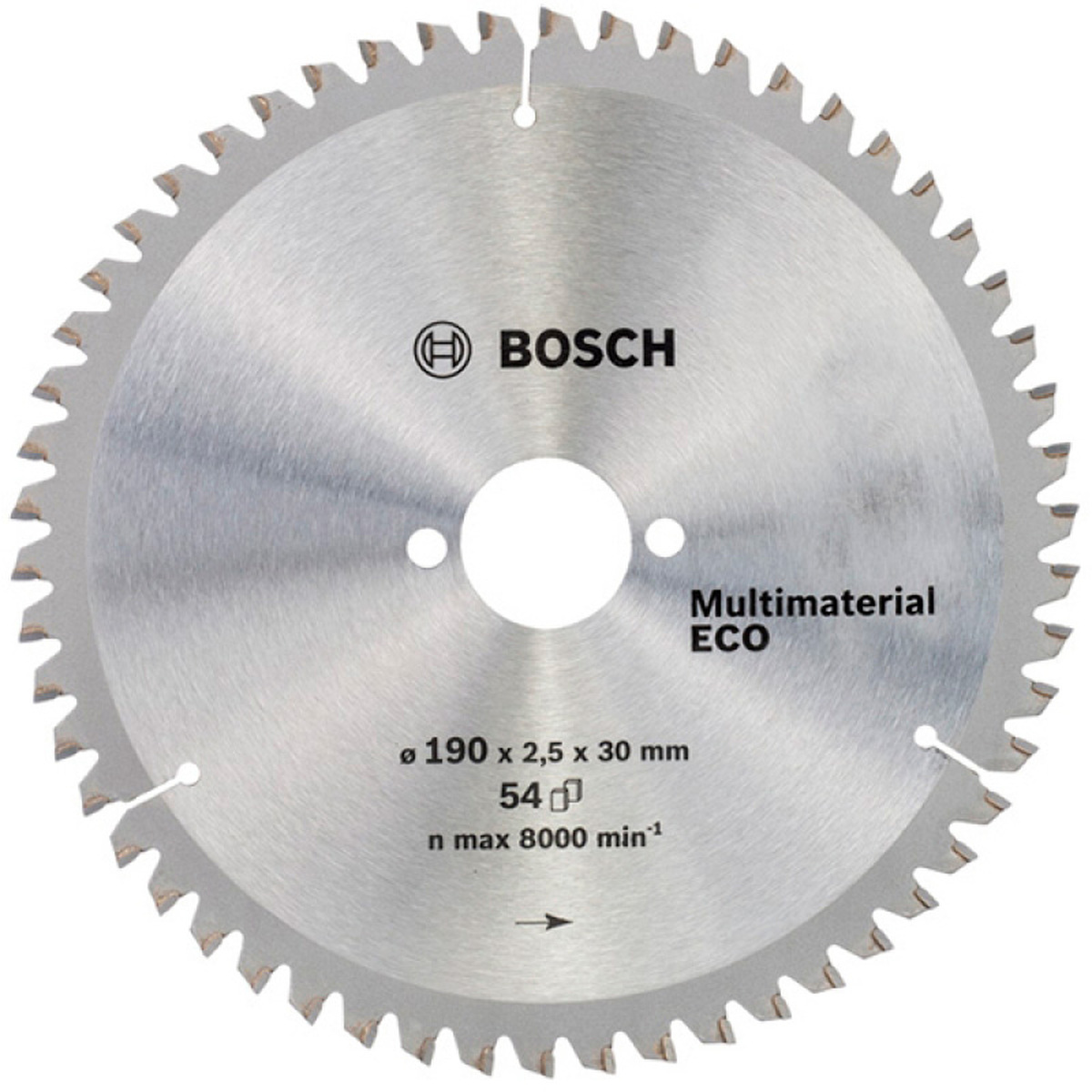 Диск пильный универсальный Bosch Multi ECO 190х30мм 54T (802) — Фото 1