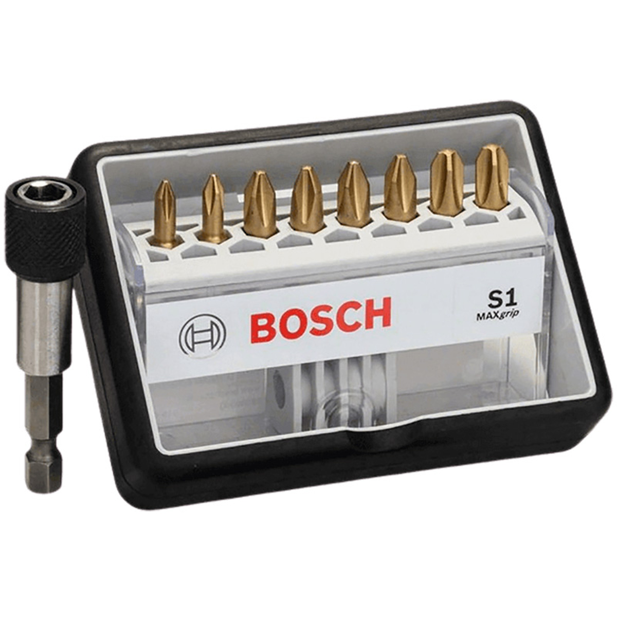 Набор бит Bosch 25мм TIN Robust Line + держатель 8шт (574) — Фото 1