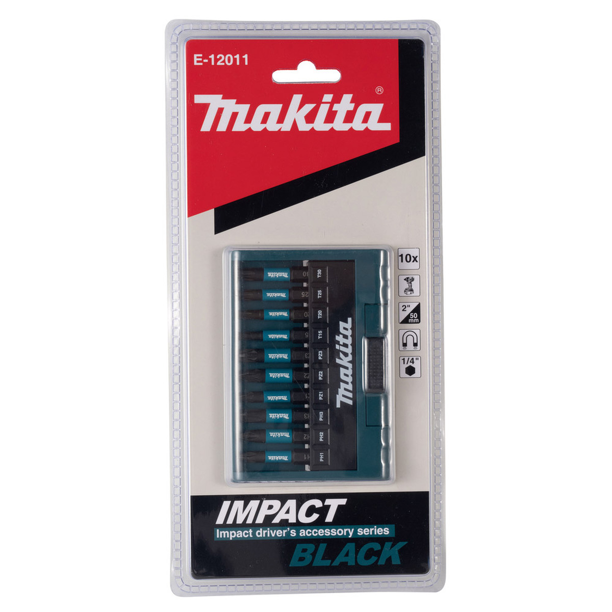 Набор бит Makita Impact Black 10шт (E-12011) — Фото 1