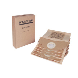 Мешок-пылесборник бумажный Karcher для WD 2 brown 5шт — Фото 1