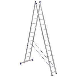 Лестница алюминиевая Алюмет двухсекционная 2x14 ступеней (5214) — Фото 1