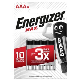 Элемент питания ENERGIZER E92 /LR03 (AAA) Max BP4 4шт