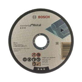 Круг отрезной по металлу Bosch Standard for Metal 125х1.6х22.2мм (165) — Фото 1