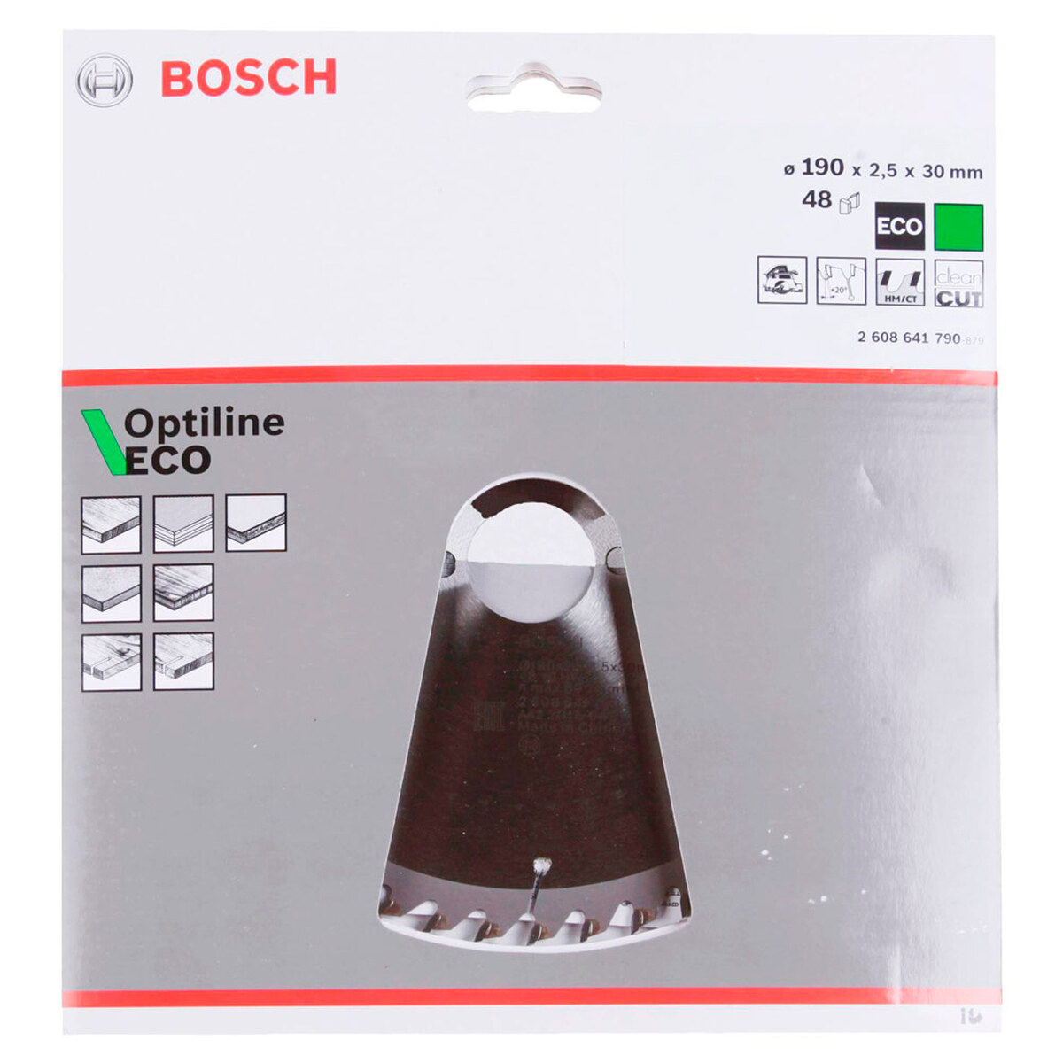 Диск пильный по дереву Bosch Optiline ECO 190х30мм 48T (790) — Фото 1