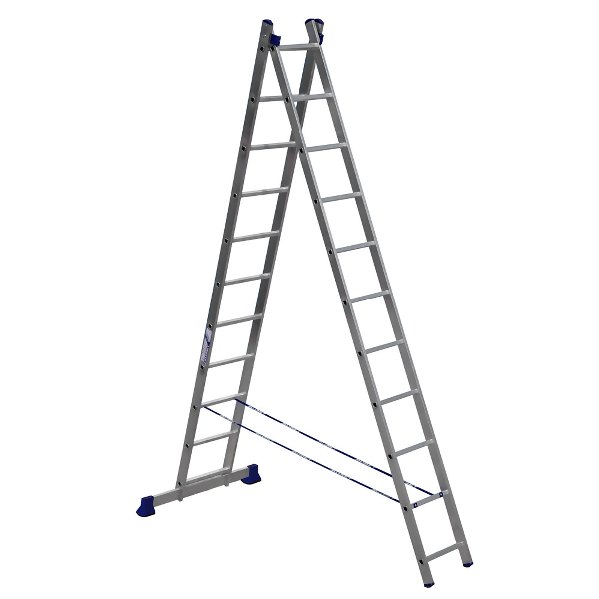 Лестница алюминиевая Алюмет двухсекционная 2x11 ступеней (5211) — Фото 1