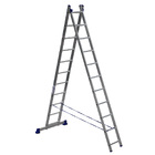 Лестница алюминиевая Алюмет двухсекционная 2x11 ступеней (5211)