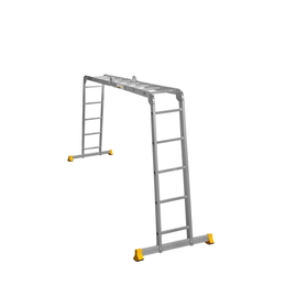 Лестница-трансформер алюминиевая Алюмет 2x4+2x5 ступеней (445) — Фото 1