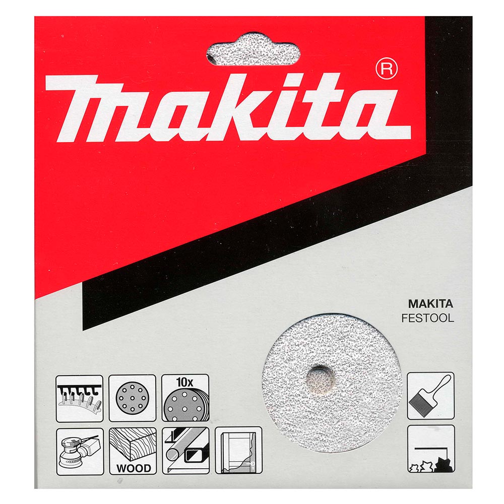 Шлифлист Makita 8 отверстий 150мм P400 10шт (P-37932) — Фото 2