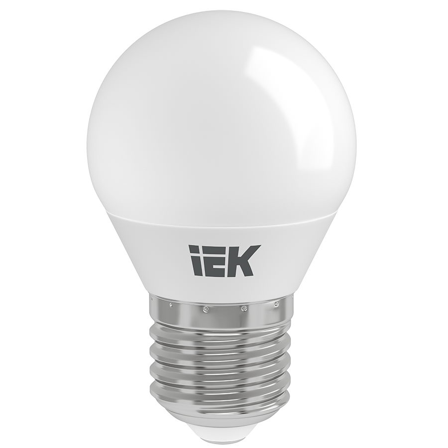 Лампа светодиодная IEK G45 5Вт 230В 4000К E27 — Фото 1