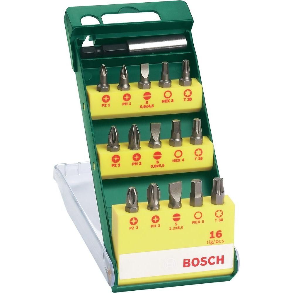 Набор бит Bosch + универсальный держатель 15шт (453) — Фото 1