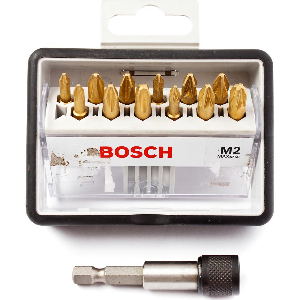 Набор бит Bosch TIN + держатель 12шт (578) — Фото 1