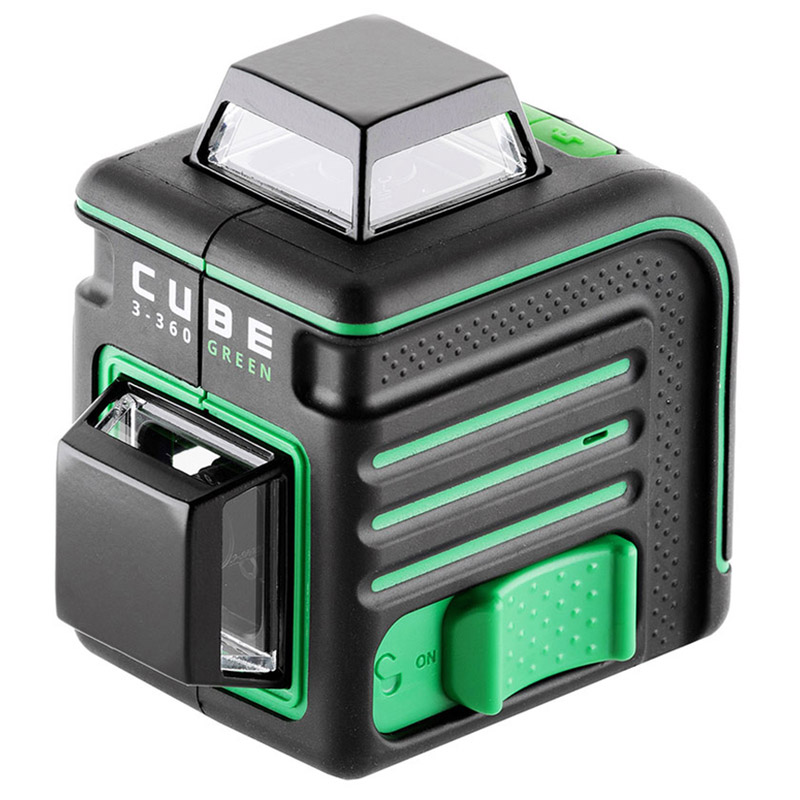 Лазерный уровень ADA Cube 3-360 GREEN Basic Edition + Штатив-штанга ADA SILVER PLUS в комплекте с треногой — Фото 4