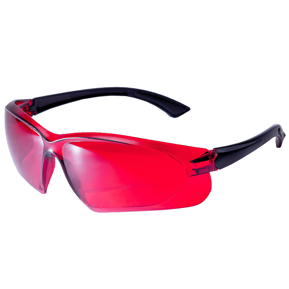 Очки защитные для работы с лазерными приборами ADA VISOR RED Laser Glasses красные — Фото 1
